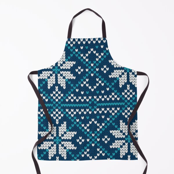 Item preview, Blue Christmas Ugly Sweater pattern with snowflakes designed and sold by TheCatmeow2000.