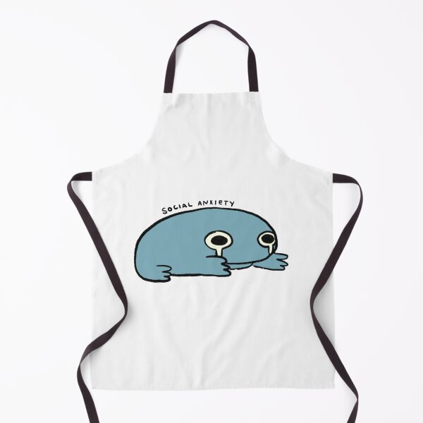 Item preview, Social Anxiety | Deep Blue Grey Frog  designed and sold by iristocat.