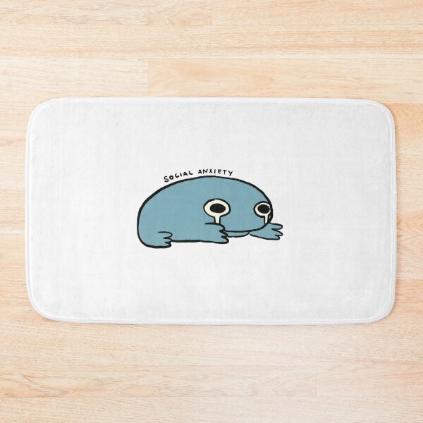 Item preview, Social Anxiety | Deep Blue Grey Frog  designed and sold by iristocat.