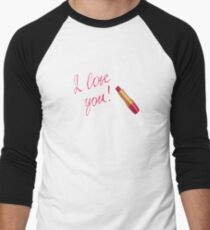 Sweet I Love You Sayings Men's Baseball ¾ T-Shirt