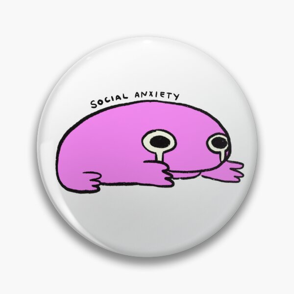 Item preview, Social Anxiety | Neon Pink Frog  designed and sold by iristocat.