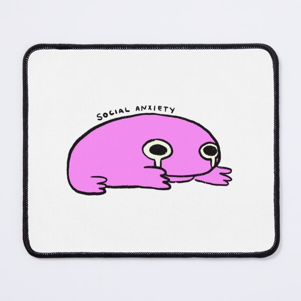 Item preview, Social Anxiety | Neon Pink Frog  designed and sold by iristocat.