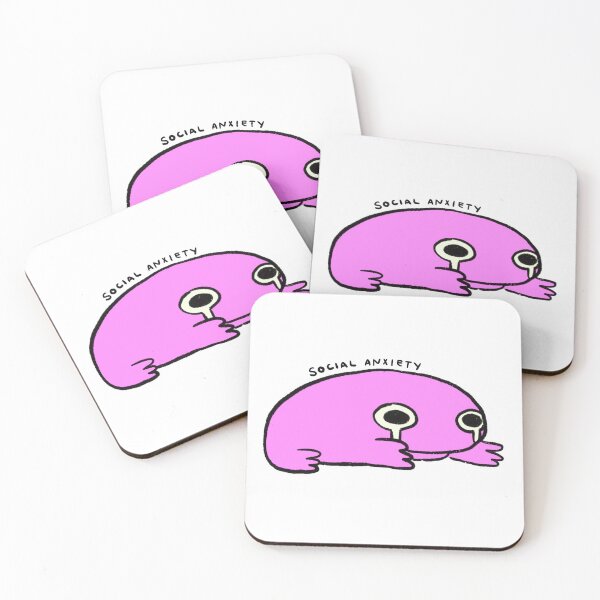Item preview, Social Anxiety | Neon Pink Frog  designed and sold by iristocat.