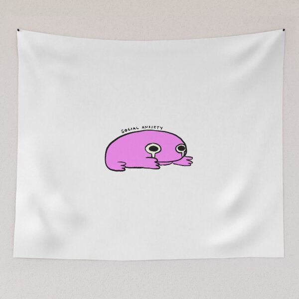Item preview, Social Anxiety | Neon Pink Frog  designed and sold by iristocat.