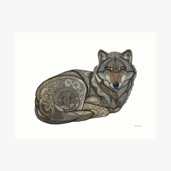 Norse Wolf Art Print