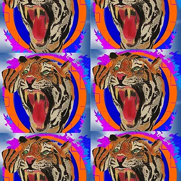 Artwork thumbnail, Tiger box pattern by deville13