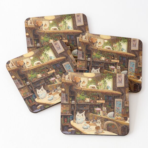 Item preview, Cozy Cat Cafe designed and sold by rudekitten.