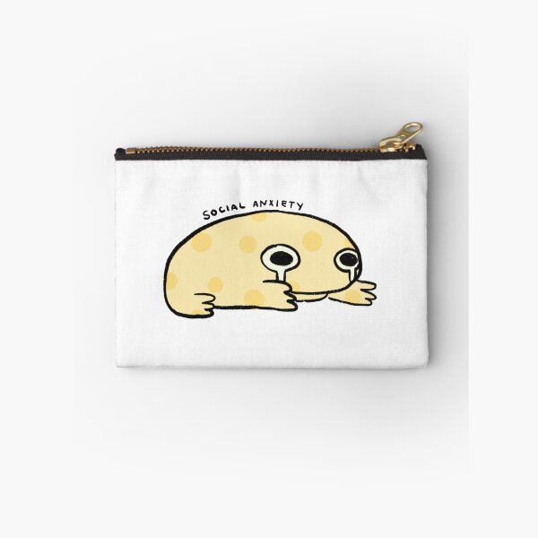 Item preview, Social Anxiety | Yellow Swiss Cheese Spotted Frog  designed and sold by iristocat.