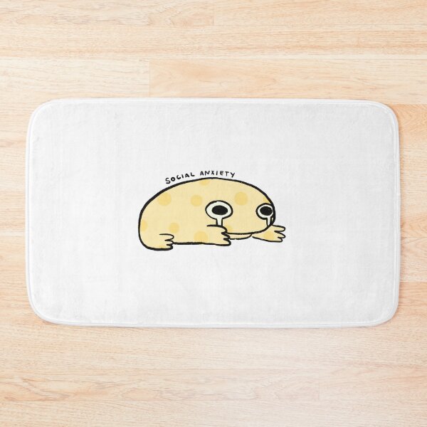 Item preview, Social Anxiety | Yellow Swiss Cheese Spotted Frog  designed and sold by iristocat.