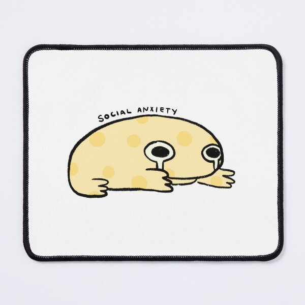 Item preview, Social Anxiety | Yellow Swiss Cheese Spotted Frog  designed and sold by iristocat.
