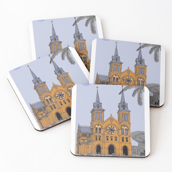Item preview, Notre Dame Cathedral of Saigon Vietnam Illustration designed and sold by Wall-Art-Sketch.