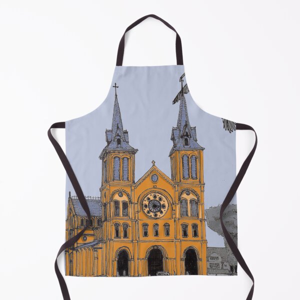 Item preview, Notre Dame Cathedral of Saigon Vietnam Illustration designed and sold by Wall-Art-Sketch.