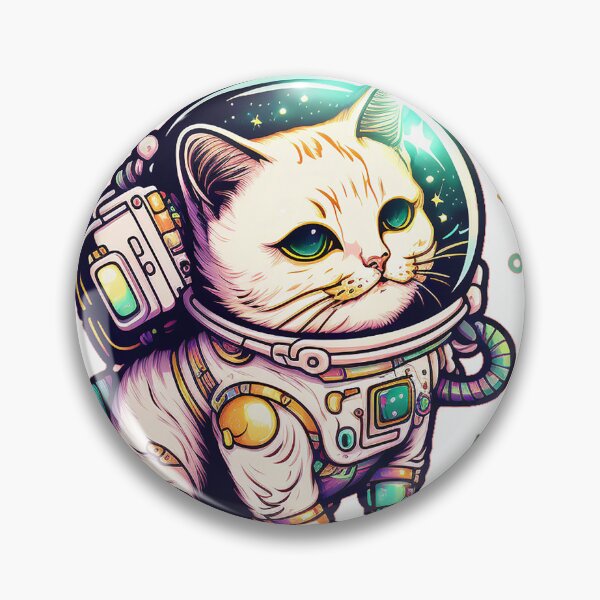 Item preview, space cat laser designed and sold by Florecentfox.