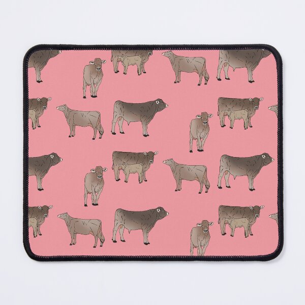 Item preview, Brown Swiss Cows Pattern Pink designed and sold by Ashley Gagnon.