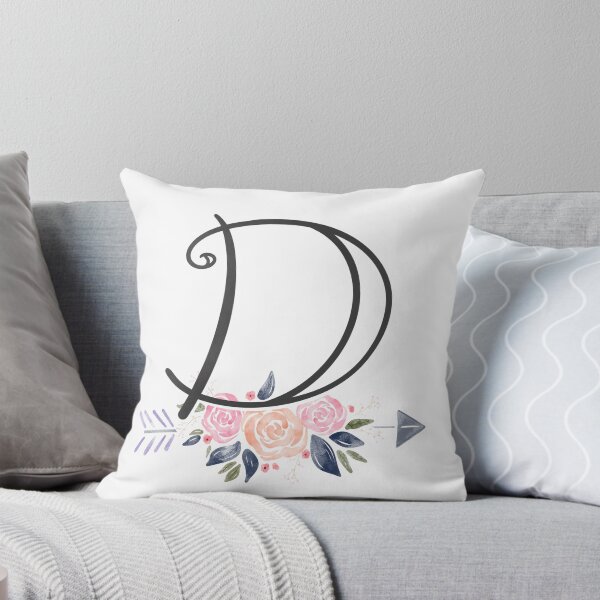 Item preview, Letter D Monogram Watercolor Roses designed and sold by MandyRosko.