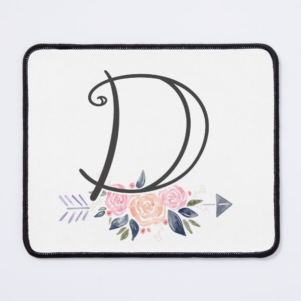 Item preview, Letter D Monogram Watercolor Roses designed and sold by MandyRosko.