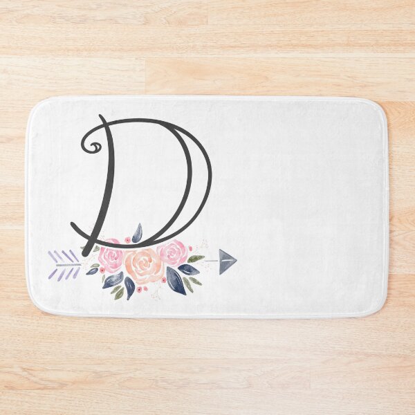 Item preview, Letter D Monogram Watercolor Roses designed and sold by MandyRosko.