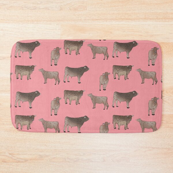 Item preview, Brown Swiss Cows Pattern Pink designed and sold by Ashley Gagnon.