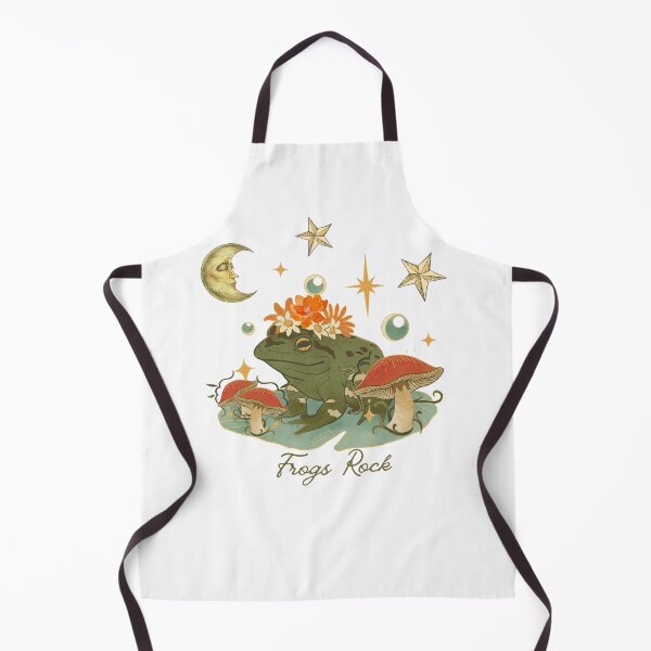 Item preview, Frogs Rock Retro with Mushrooms designed and sold by ARTGIRLANGI.