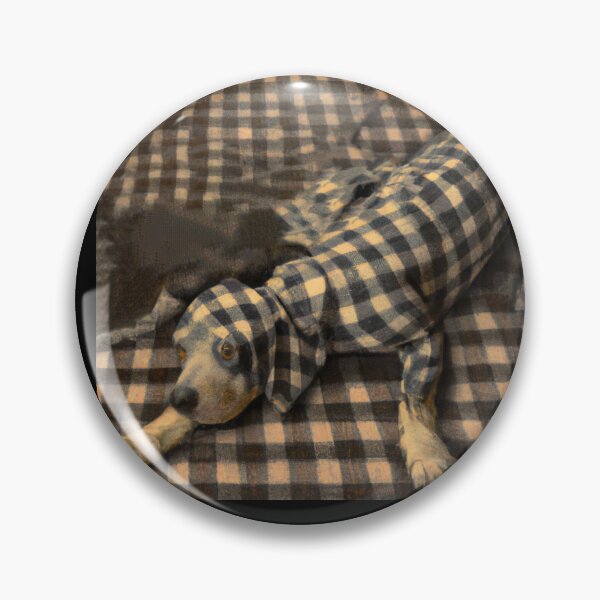 Item preview, Plaid Dog in style of Michelangelo (AI Generated Art, AI gone wrong) designed and sold by Cowboy Folly.