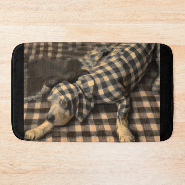Item preview, Plaid Dog in style of Michelangelo (AI Generated Art, AI gone wrong) designed and sold by Cowboy Folly.