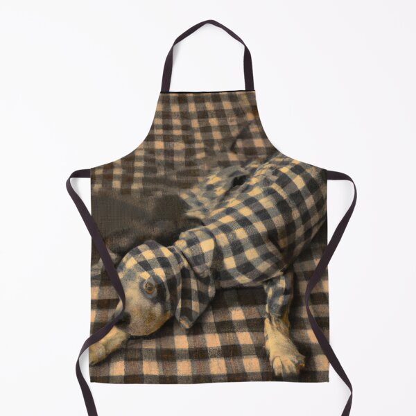 Item preview, Plaid Dog in style of Michelangelo (AI Generated Art, AI gone wrong) designed and sold by Cowboy Folly.