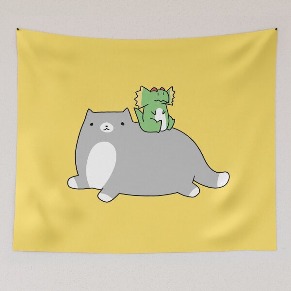 Item preview, Blue Cat and Green Dilophosaurus designed and sold by SaradaBoru.