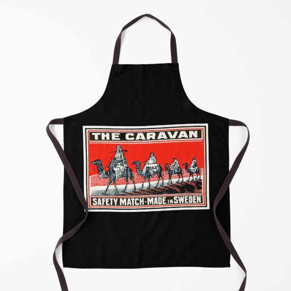 Item preview, Vintage Swedish Matchbox Art - The Caravan Safety Match designed and sold by MtWoodsonSales.