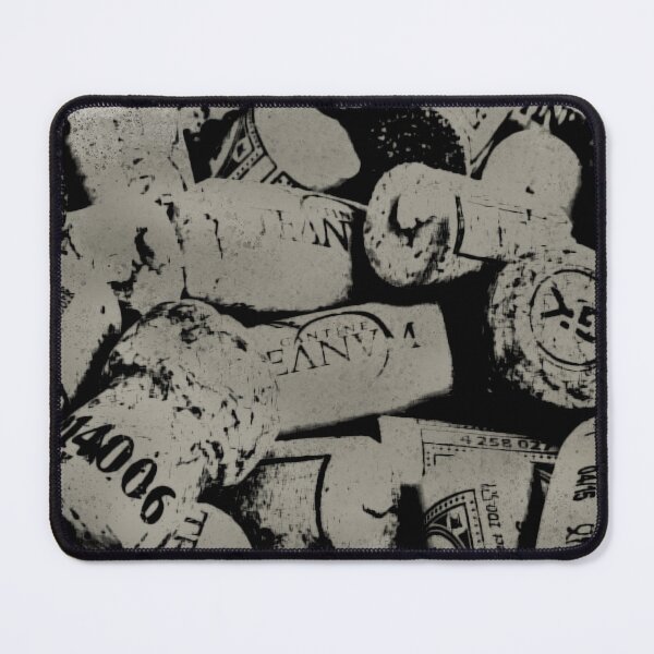 Item preview, Distressed Monochromatic Wine Cork Print designed and sold by DelynCreates.
