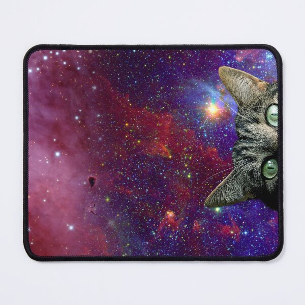 Item preview, Cosmic Kitten in Space Peeking designed and sold by It's On Backwards.