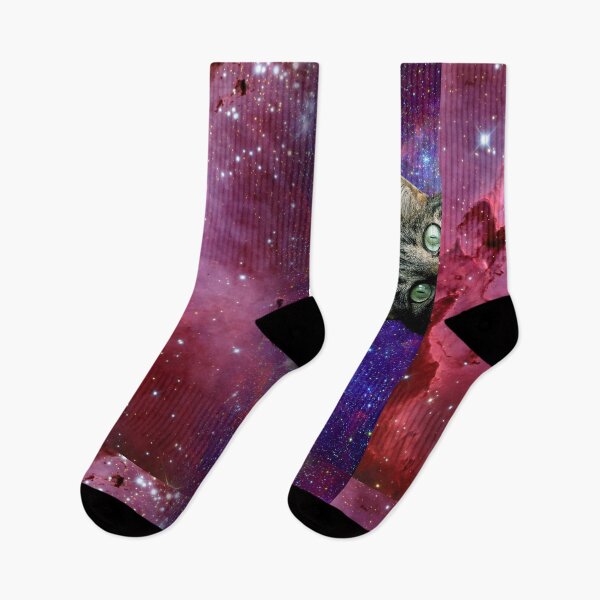 Item preview, Cosmic Kitten in Space Peeking designed and sold by It's On Backwards.