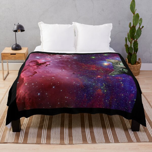 Item preview, Cosmic Kitten in Space Peeking designed and sold by It's On Backwards.