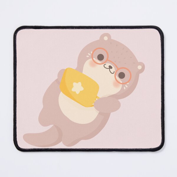 Artikelvorschau, Nerdy Otter auf Laptoptablette entworfen und verkauft von Kawaiinessy.