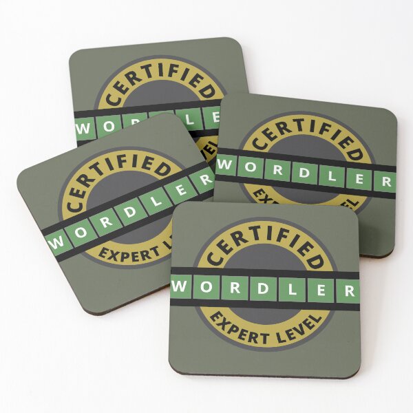 Item preview, Certified Wordler Expert Level - Wordle designed and sold by Tatzki-Design.