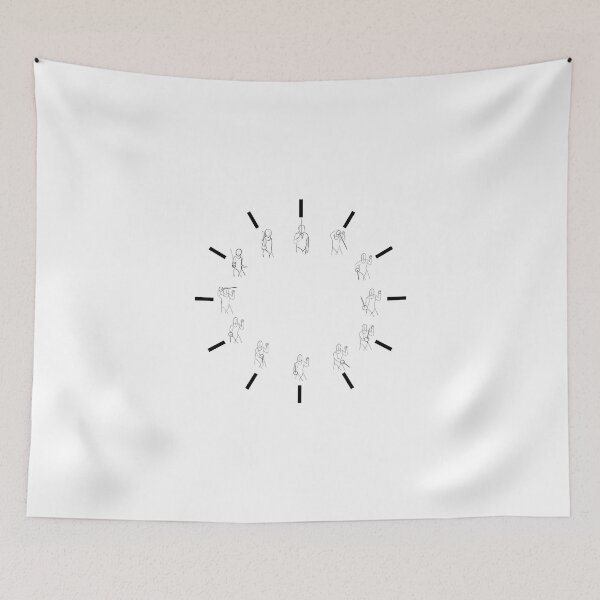 Item preview, Parry chart clockface designed and sold by HazeDogArt.