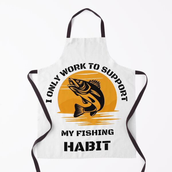 Item preview, I only work to support my fishing habit | Fishing Lover | Funny designed and sold by BlessedConcepts.