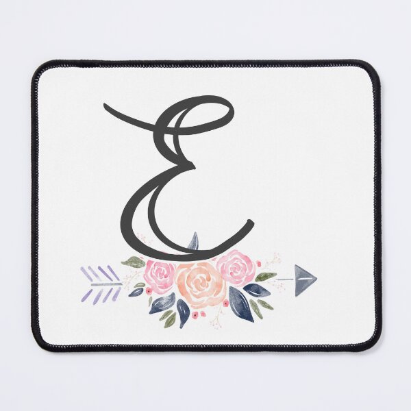 Item preview, Letter E Monogram Watercolor Roses designed and sold by MandyRosko.