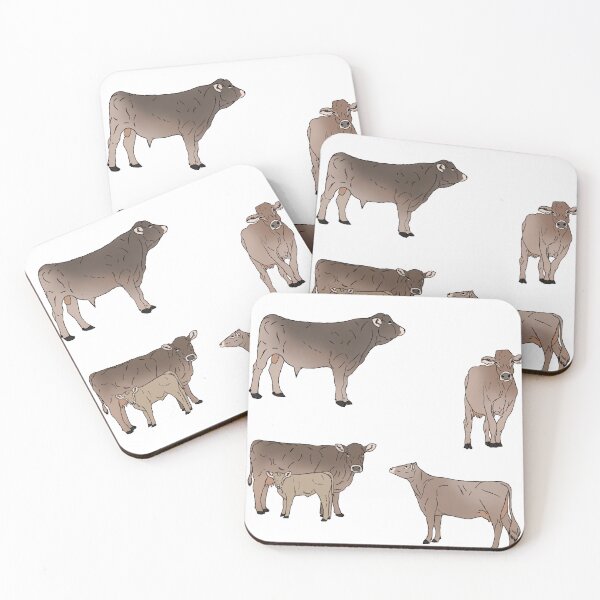 Item preview, Brown Swiss Cows designed and sold by Ashley Gagnon.