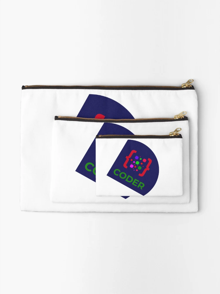 Thumbnail 2 of 4, Zipper Pouch, Computer Programming Coder T-Shirt Design designed and sold by deepakrode7.