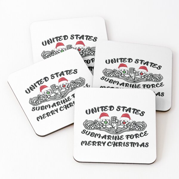 Item preview, United States Submarine Force Dolphins Merry Christmas BLK designed and sold by MadMando.