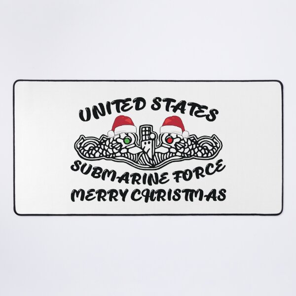 Item preview, United States Submarine Force Dolphins Merry Christmas BLK designed and sold by MadMando.