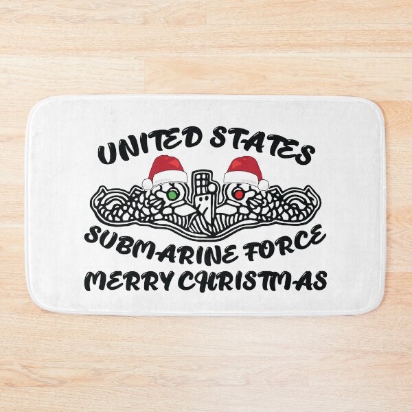 Item preview, United States Submarine Force Dolphins Merry Christmas BLK designed and sold by MadMando.