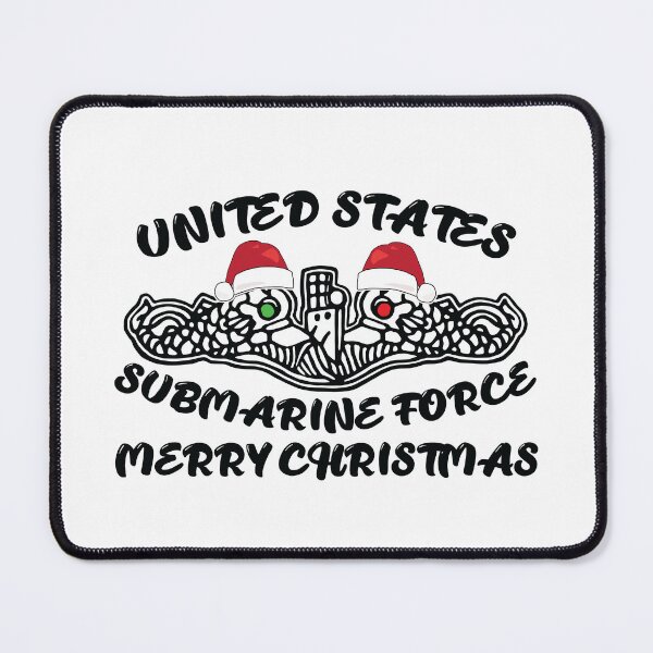 Item preview, United States Submarine Force Dolphins Merry Christmas BLK designed and sold by MadMando.