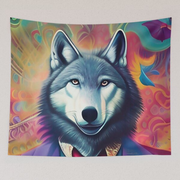 Item preview, Cool Rock n Roll Wolf designed and sold by ZiolaRosa.