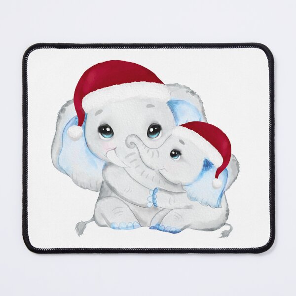 Item preview, Christmas Dad & Baby Elephant designed and sold by MonkeyBizness.