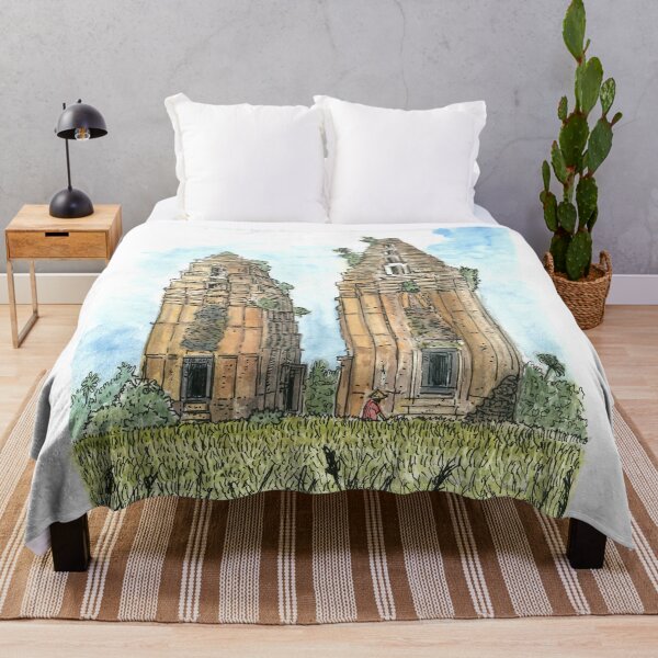 Item preview, My Son Kingdom of Champa Vietnam Illustration designed and sold by Wall-Art-Sketch.