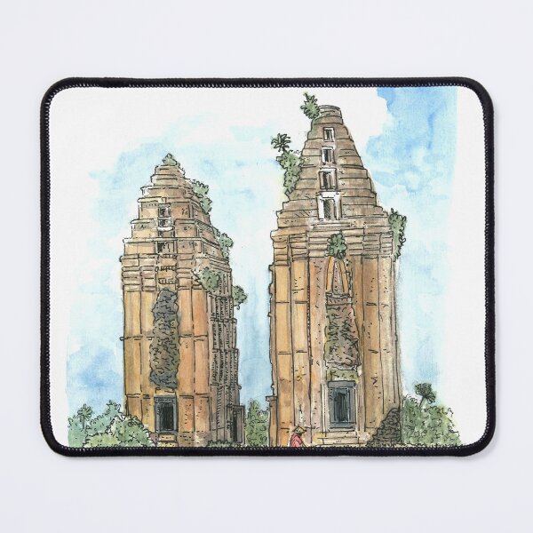 Item preview, My Son Kingdom of Champa Vietnam Illustration designed and sold by Wall-Art-Sketch.