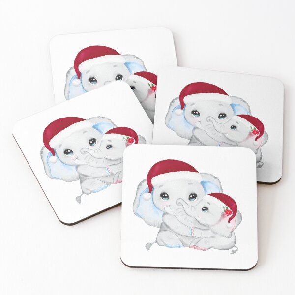Item preview, Christmas Dad & Baby Elephant designed and sold by MonkeyBizness.