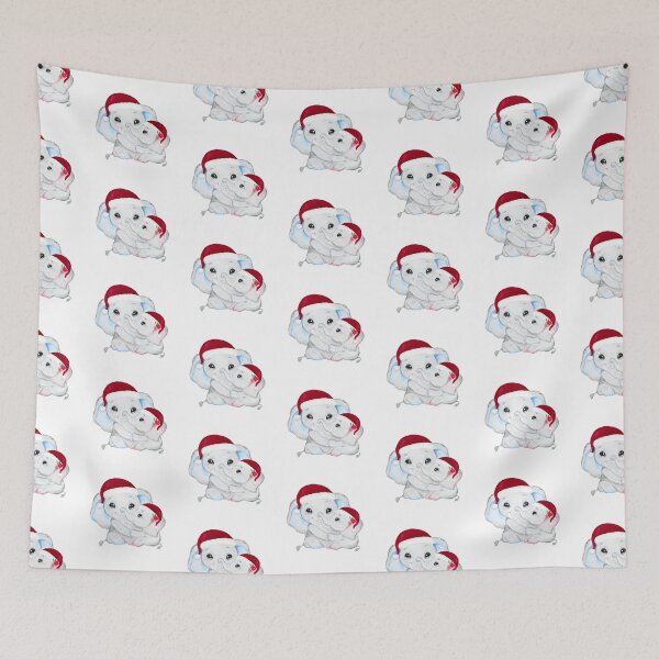 Item preview, Christmas Dad & Baby Elephant designed and sold by MonkeyBizness.