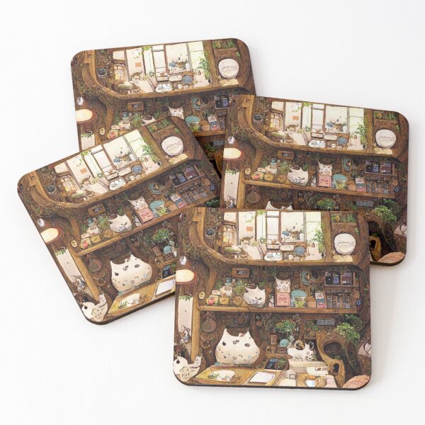 Item preview, Cozy Cat Cafe designed and sold by rudekitten.